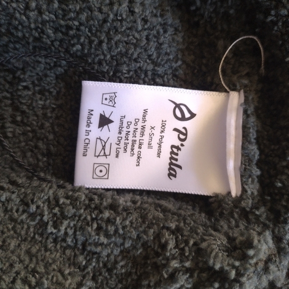 P'tula Women Green Pullover Crop Sweater XS - Picture 4 of 7